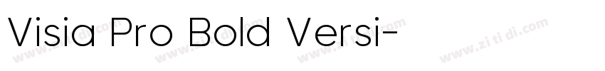 Visia Pro Bold Versi字体转换